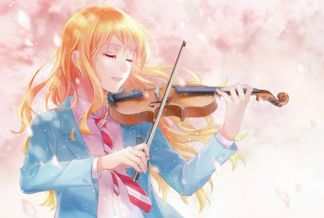 Обои картинки фото аниме, shigatsu wa kimi no uso, твоя, апрельская, ложь