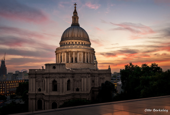 Обои картинки фото города, лондон , великобритания, вечер