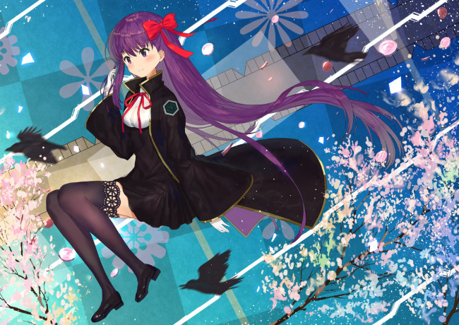 Обои картинки фото аниме, fate, stay night, девушка