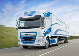 Картинка автомобили daf+ выставка улица daf