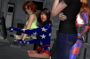 Картинка 3д+графика фантазия+ fantasy взгляд фон девушки