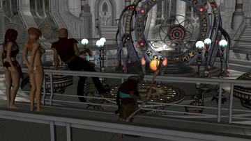 Картинка 3д+графика фантазия+ fantasy фон взгляд девушка