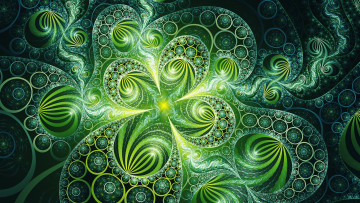 Картинка 3д+графика фракталы+ fractal цвет фон узор