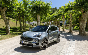 Картинка 2019+kia+sportage автомобили kia sportage киа кроссовер корейские серый 2019