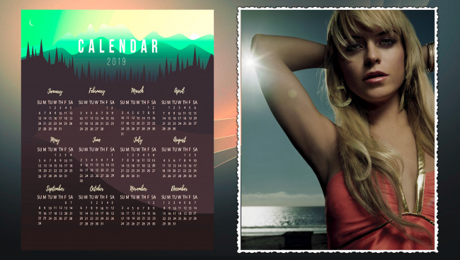 Обои картинки фото календари, девушки, взгляд, женщина
