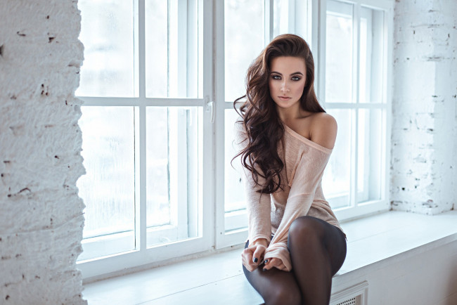 Обои картинки фото девушка, девушки, -unsort , брюнетки, темноволосые, модель, kseniya, klimenko