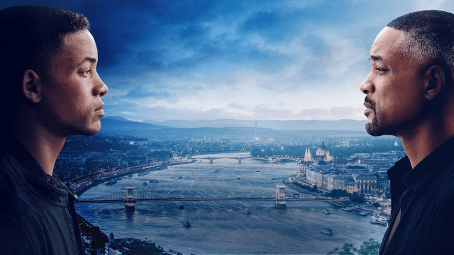 Обои картинки фото gemini man , 2019, кино фильмы, gemini man, постер, триллер, боевик, уилл, смит, фантастика, gemini, man