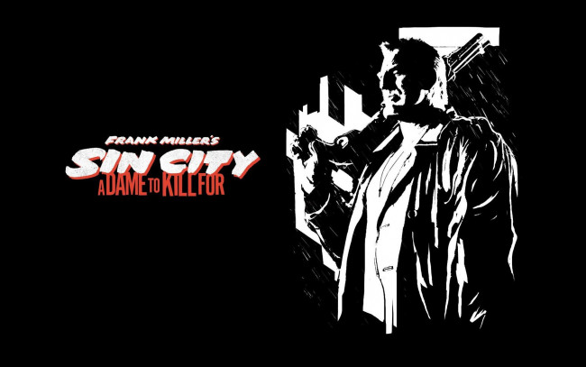 Обои картинки фото кино фильмы, sin city,  a dame to kill for, дождь, оружие, марв