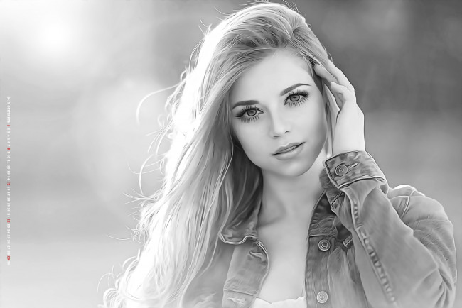 Обои картинки фото календари, компьютерный дизайн, 2019, calendar, женщина, взгляд, девушка