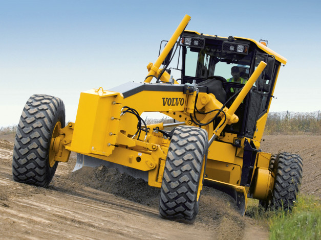 Обои картинки фото техника, грейдеры, volvo