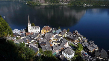 Картинка города гальштат+ австрия панорама