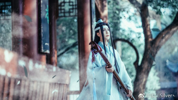 Картинка мужчины -+креатив +косплей лань ванцзы гуцинь костюм