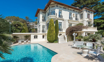 Картинка города -+здания +дома франция вилла бассейн архитектура особняк терраса cannes