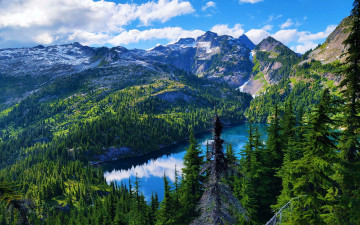 Картинка thornton+lake north+cascades+np природа реки озера thornton lake north cascades np