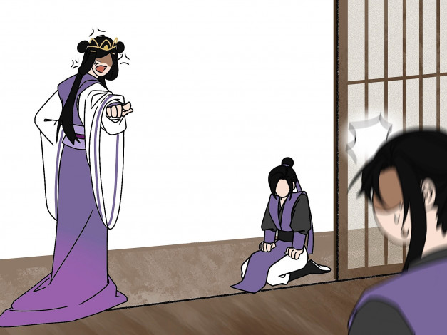 Обои картинки фото аниме, mo dao zu shi, госпожа, юй, вэй, усянь, цзян, чен, наказание