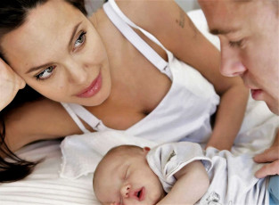 Картинка разное знаменитости анжелина джоли брэд питт ребенок