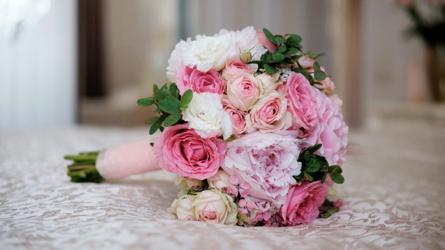 Обои картинки фото цветы, букеты,  композиции, свадебный, букет