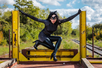 Картинка девушки -+креатив +косплей поза косплей латекс