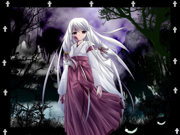 Обои картинки фото аниме, halloween, magic