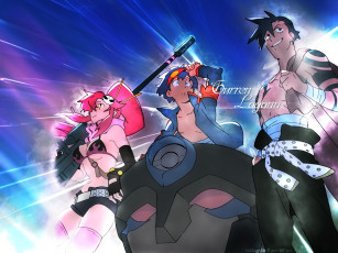 Картинка аниме tengen toppa gurren lagann yoko littner simon kamina