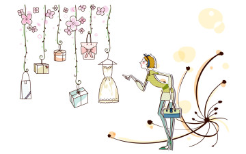 обоя векторная, графика