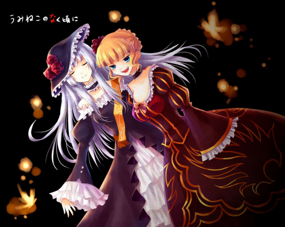Обои картинки фото аниме, umineko, no, naku, koro, ni