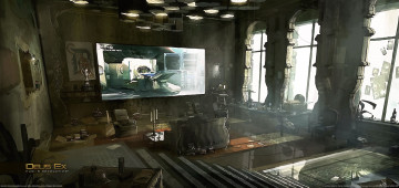 Картинка deus ex human revolution concept art видео игры