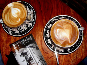 Картинка еда кофе кофейные зёрна капучино