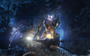Картинка aliens colonial marines видео игры морпехи Чужие