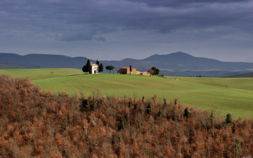 Картинка природа поля поле дома