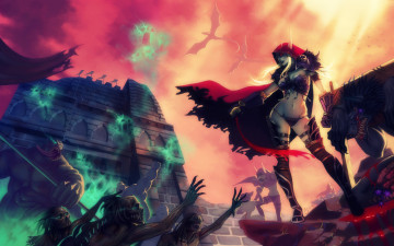 Картинка world of warcraft видео игры эльфийка нежить