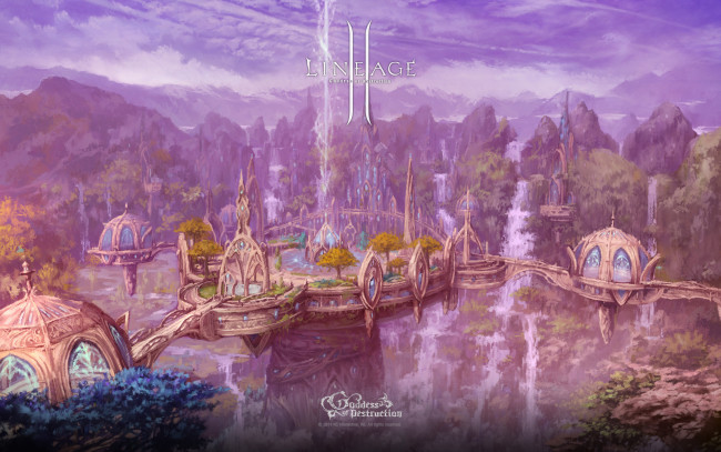 Обои картинки фото lineage, goddess, of, destruction, видео, игры, ii, пейзаж