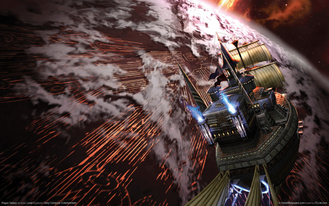 Обои картинки фото rogue, galaxy, видео, игры, летучий, корабль