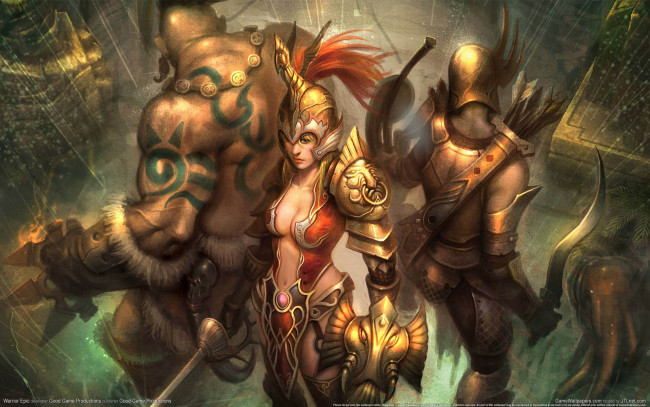 Обои картинки фото warrior, epic, видео, игры, воительница, девушка