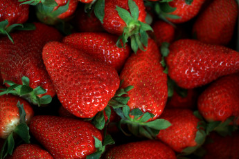Картинка еда клубника земляника красный ягоды