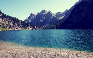 Картинка природа реки озера горы озеро небо