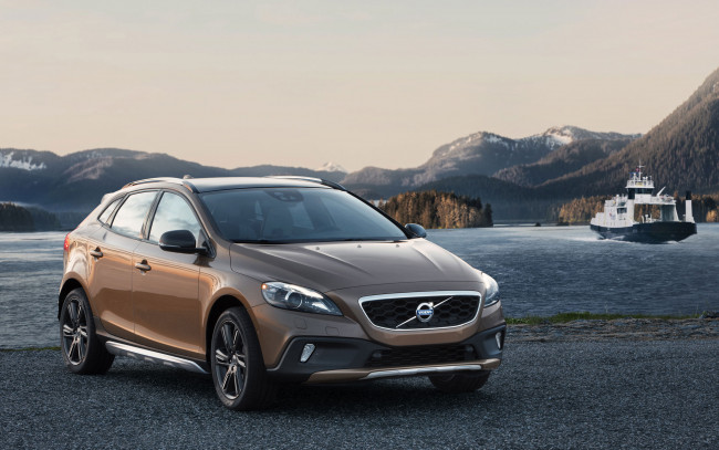 Обои картинки фото автомобили, volvo, v40, cross