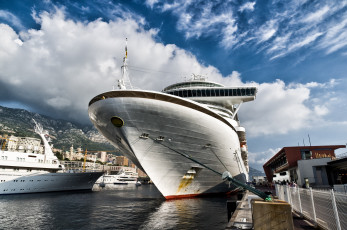 Картинка корабли порты причалы порт причал швартовы лайнер