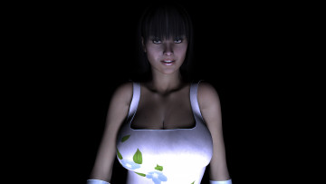 Картинка 3д графика people люди взгляд девушка