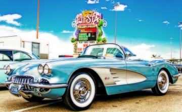 Картинка crochet`s corvette автомобили выставки уличные фото сша general motors спорткар