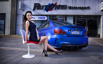 Картинка автомобили авто девушками автомобиль азиатка девушка