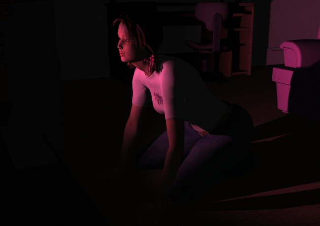 Обои картинки фото 3д, графика, people, люди, девушка, взгляд