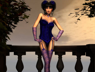 Картинка 3д+графика люди+ people девушка взгляд