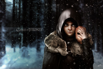 Картинка рисованное кино лес престолов арья старк зима of game игра thrones