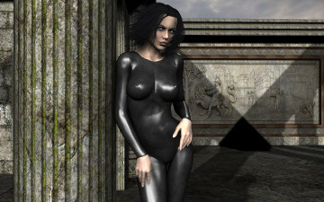 Картинка 3д+графика люди+ people взгляд девушка