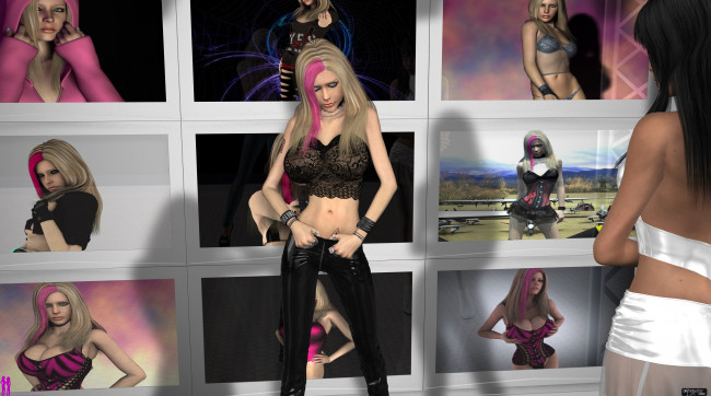 Обои картинки фото alex, 3д графика, люди , people, взгляд, девушка, картины, фон