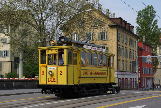 Обои картинки фото техника, трамваи, город, рельсы, трамвай