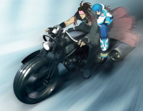 Картинка аниме dramatical+murder ветер мотоцикл парни mink скорость драматическое убийство сапоги байк aoba seragaki dramatical murder honyarara art