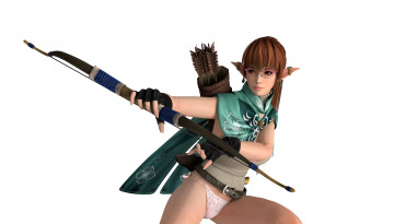 Картинка 3д+графика эльфы+ elves оружие эльфийка фон взгляд