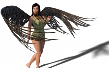 Картинка 3д+графика ангел+ angel ангел фон взгляд девушка